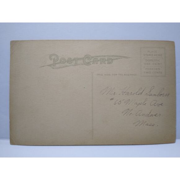 Halloween Postcard May L. Farini Hand Tinted Victorian Lady JOL Pumpkin M Cole - Picture 3 of 3